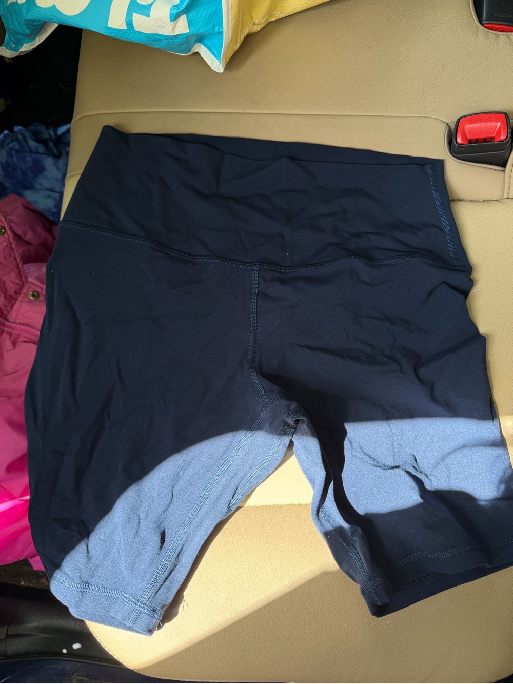 lululemon athletica Navy High-Rise Bike Shorts